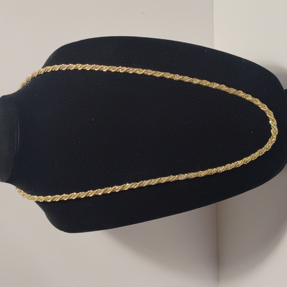 Classic Gold Rope Chain Necklace - Women's Jewelry